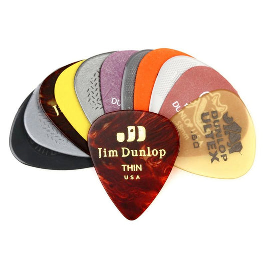 Dunlop Light to Medium Pick Variety, 12 Pack