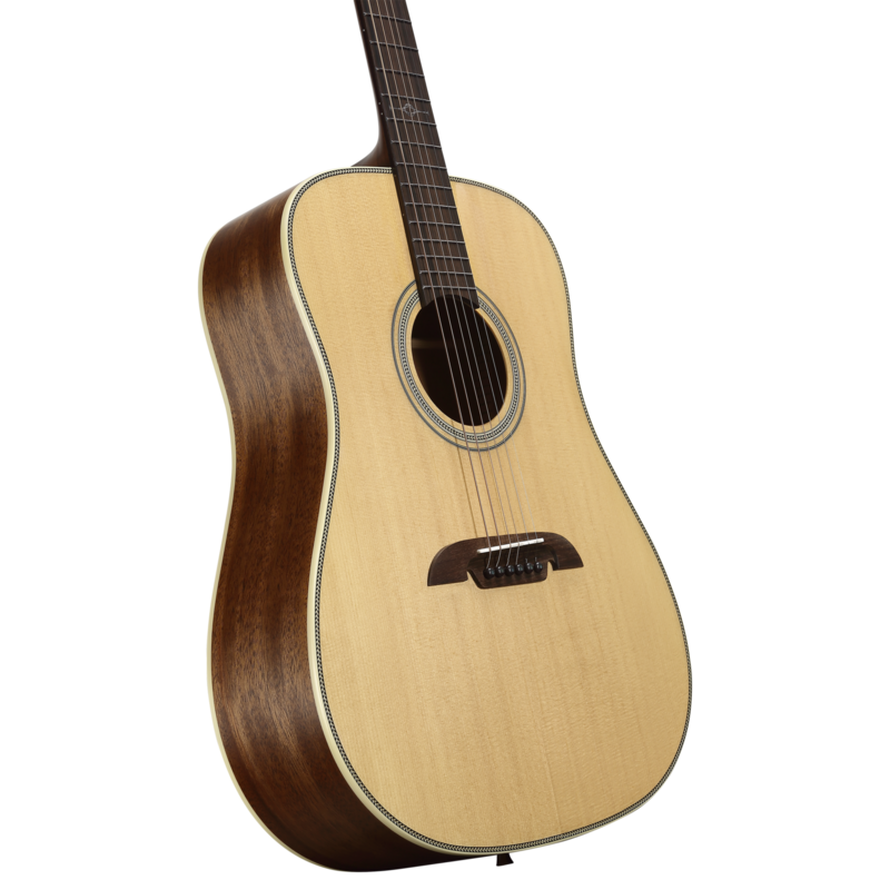 Alvarez AD60 Herringbone Acoustic Guitar, Dreadnought