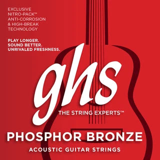 GHS Phosphor Bronze Medium Acoustic Guitar Strings (13-56)