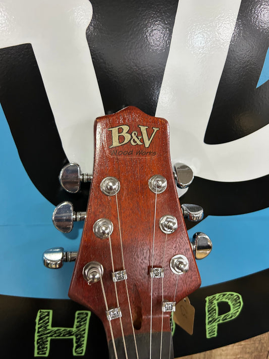 B&V Wood Works LP Jr style guitar (USED)