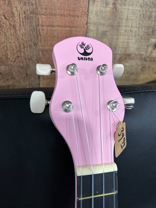 Umikoa Soprano Ukulele wbag, Pink