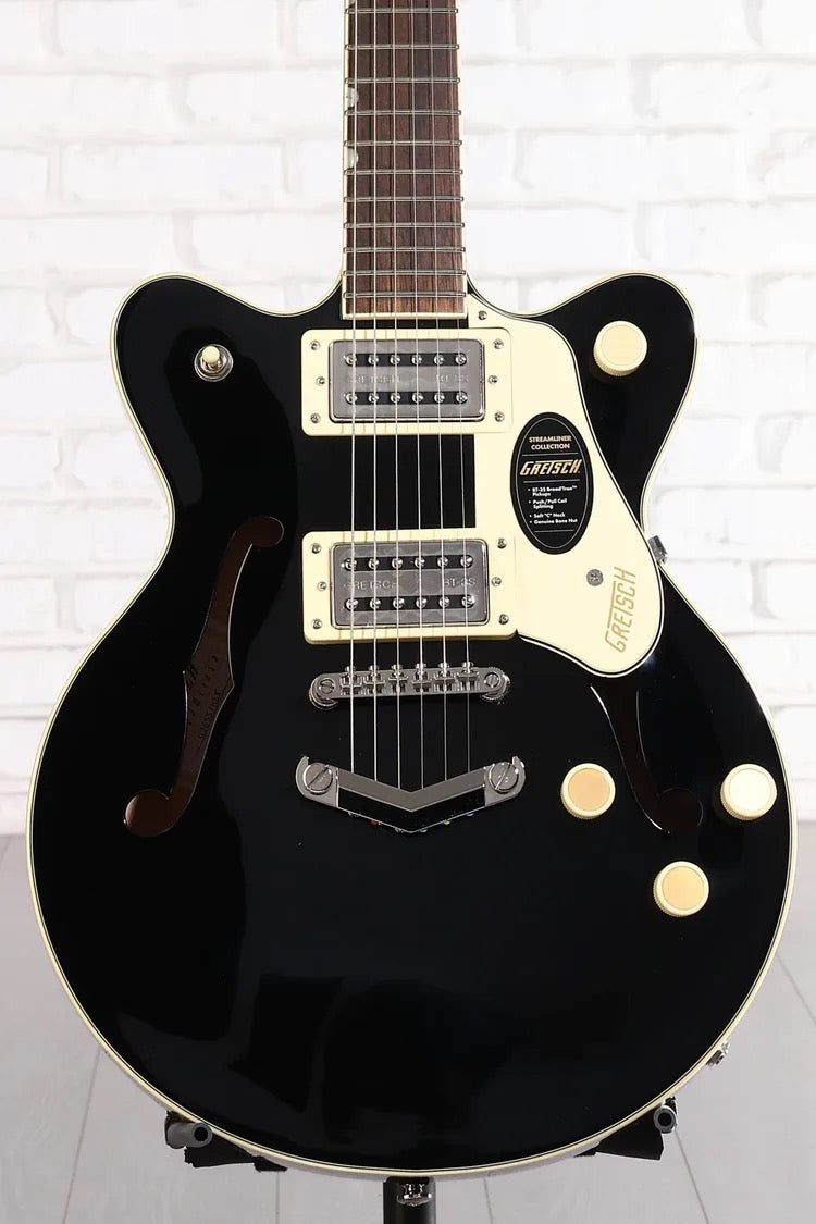 Gretsch Guitars G2655 Streamliner Center Block Jr. Double-Cut With V-Stoptail Electric Guitar Black