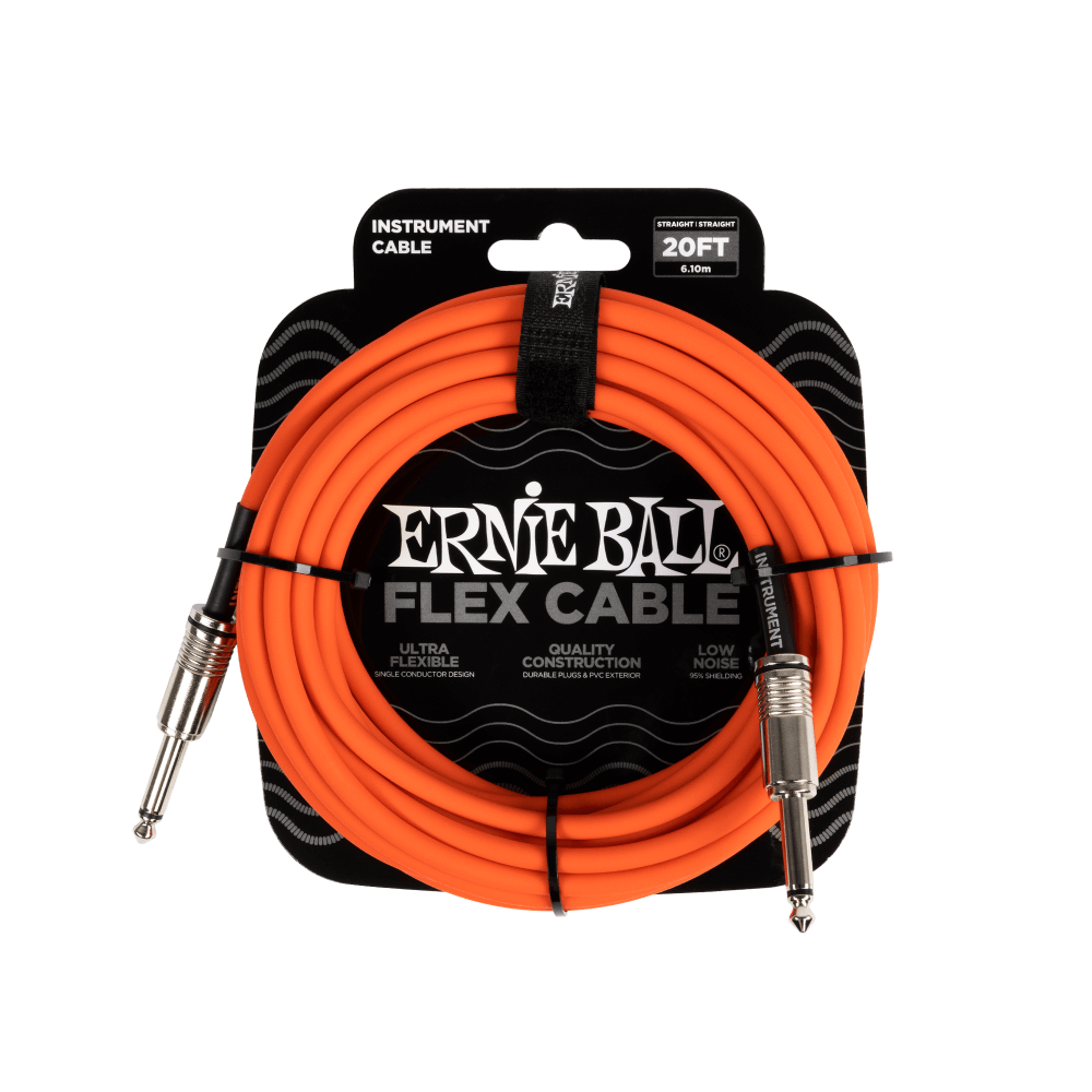 Ernie Ball 6421 Flex Instrument Cable 20 ft - Orange