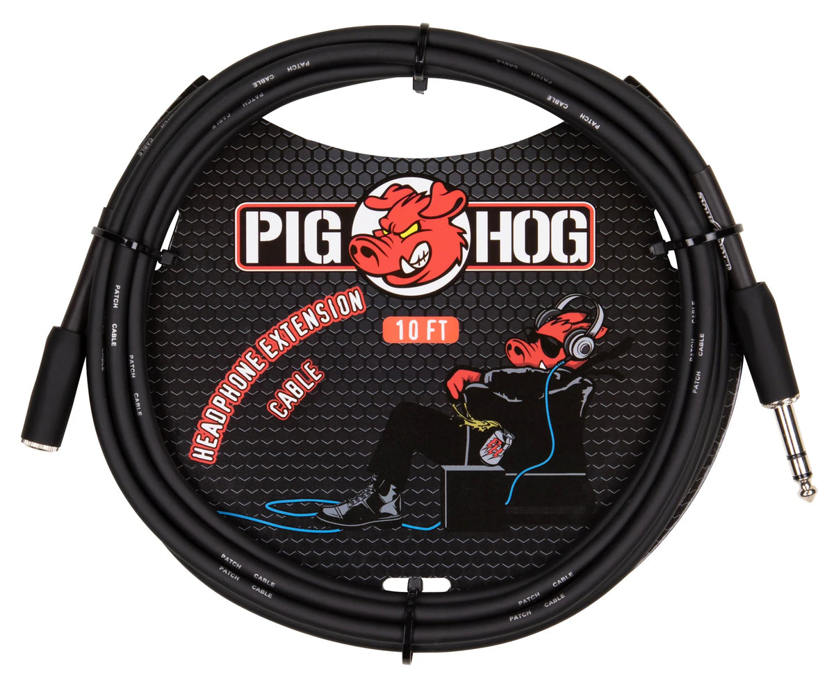 Pig Hog Solutions, 10FT Headphone Extension. 1/4-3.5mm