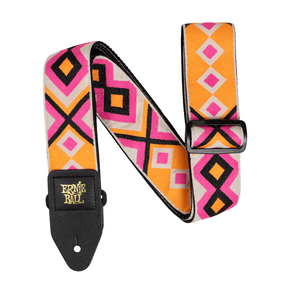 CLASSIC JACQUARD GUITAR STRAP/BASS STRAP - ELECTRIC DIAMOND