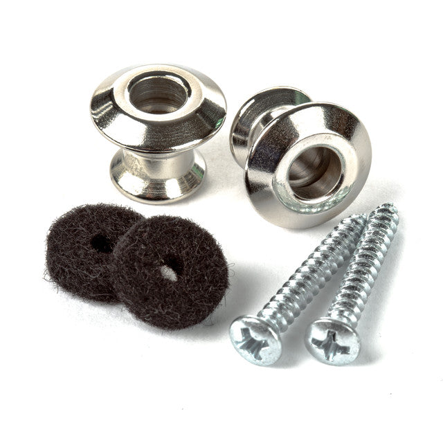 STRAPLOK DUAL DESIGN STRAP BUTTON SET - NICKEL