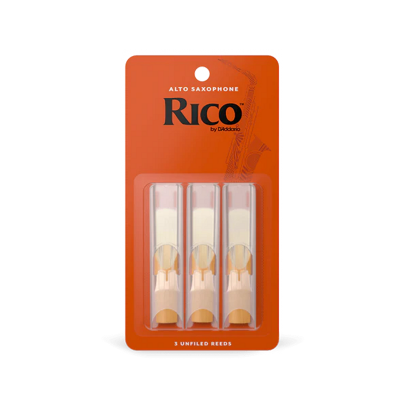 Reeds, Rico, Alto Sax, Strength 2, 3ct