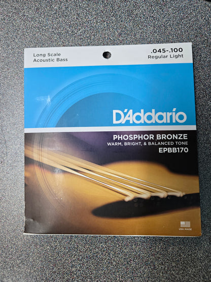 DAddario Long Scale Acoustic Bass String Set EPBB170 45-100 Regular Light