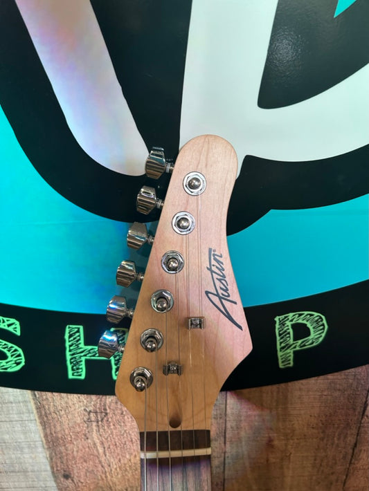 Austin Classic Double Cutaway Strat, Red