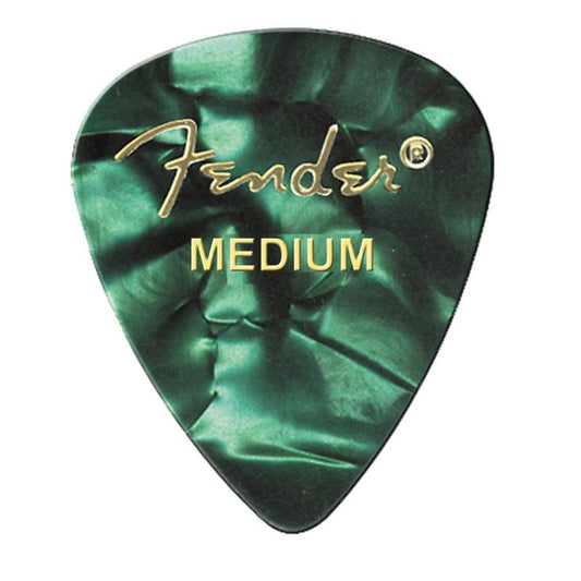 Fender Picks, Green Moto Medium, 12 pack