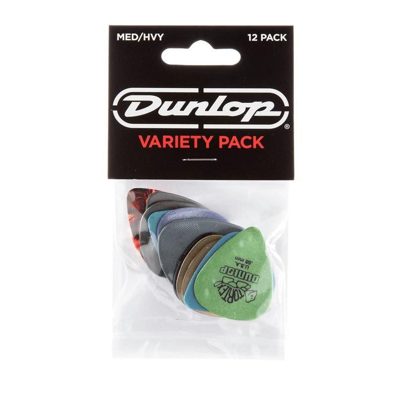 Dunlop Medium to Heavy Pick Variety Pack, 12 pack