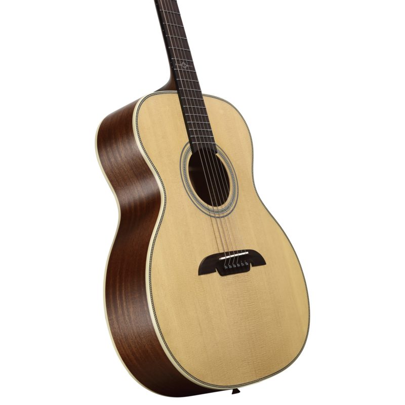 Alvarez AF60 Herringbone Acoustic Guitar, Folk/OM