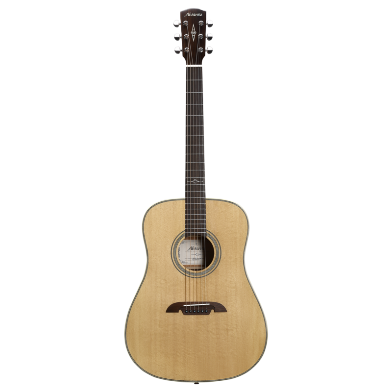 Alvarez AD60 Herringbone Acoustic Guitar, Dreadnought