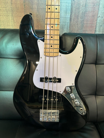 Austin Classic Double Cutaway Bass, Black