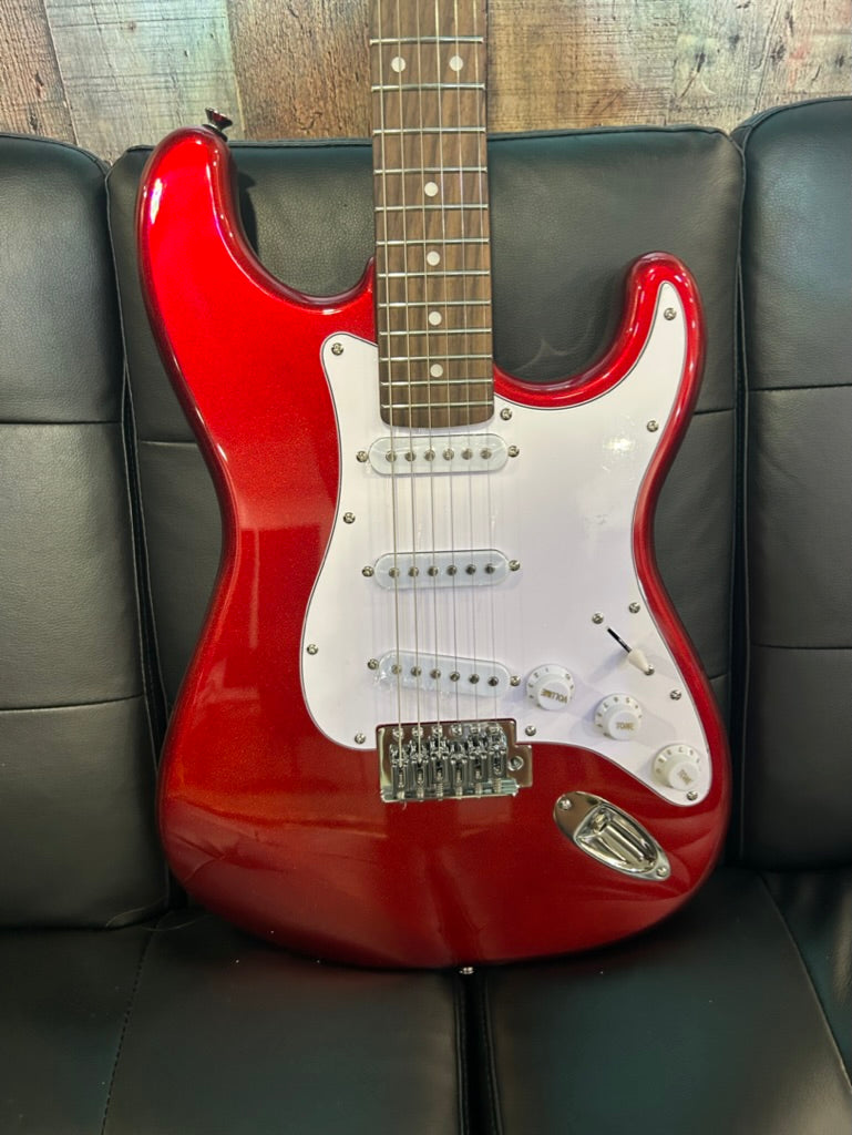 Austin Classic Double Cutaway Strat, Red