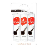 JUNO Reeds by Vandoren, Bb Clarinet, Strength 2.5, 3 Count on Card
