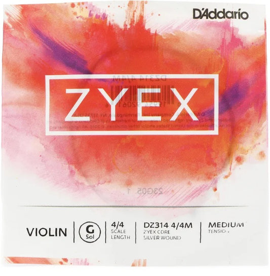 D'Addario Zyex Violin Strings Set 4/4