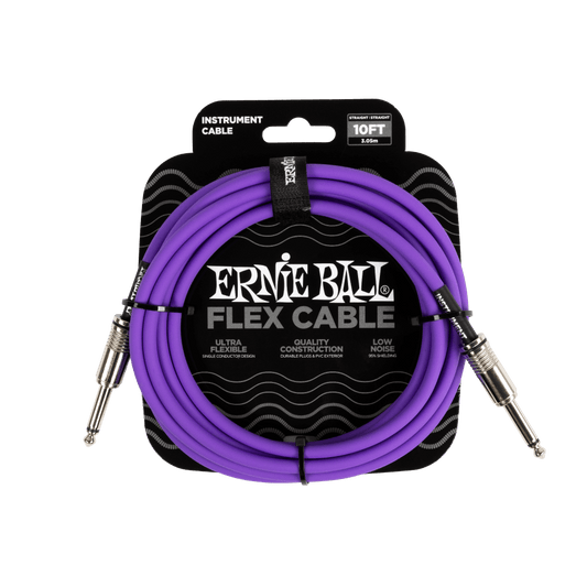 Ernie Ball 6415 Flex Instrument Cable 10 ft - Purple