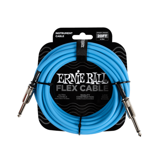 Ernie Ball 6417 Flex Instrument Cable 20 ft - Blue