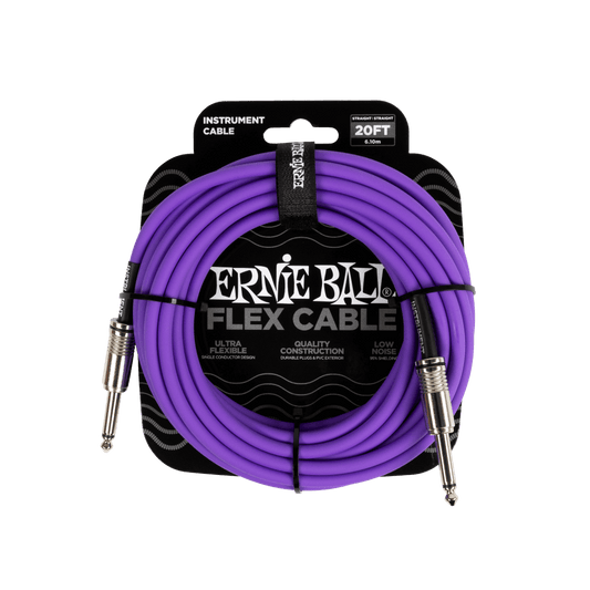 Ernie Ball 6420 Flex Instrument Cable 20 ft - Purple