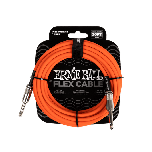 Ernie Ball 6421 Flex Instrument Cable 20 ft - Orange