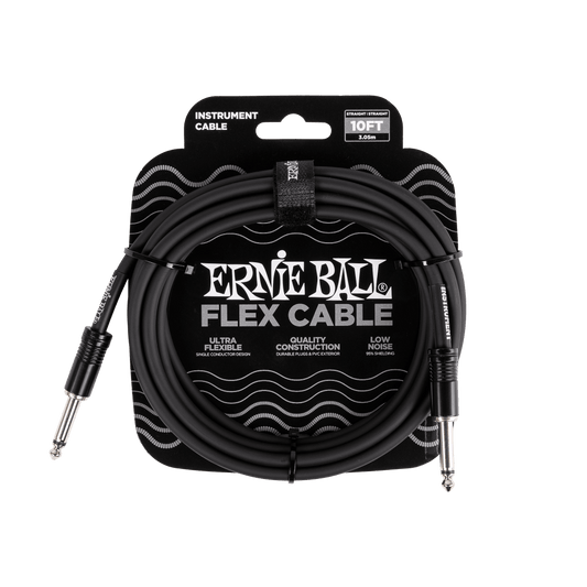 Ernie Ball 6434 Flex Instrument Cable 10 ft - Black