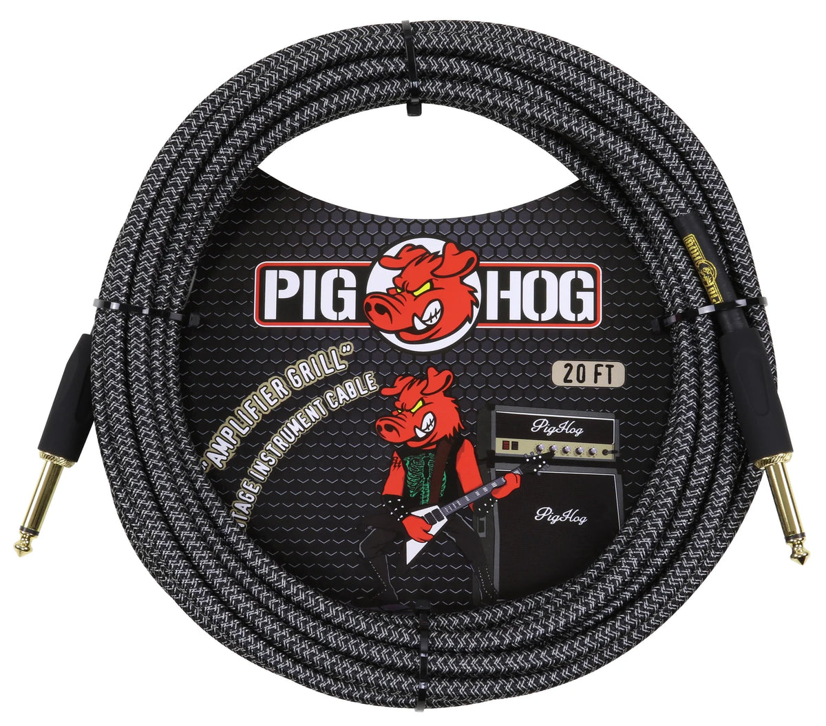 PIG HOG Amplifier Grill Instrument Cable, 20ft