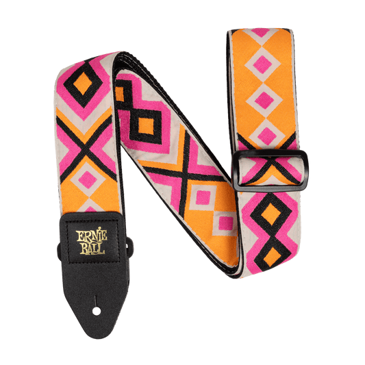 CLASSIC JACQUARD GUITAR STRAP/BASS STRAP - ELECTRIC DIAMOND