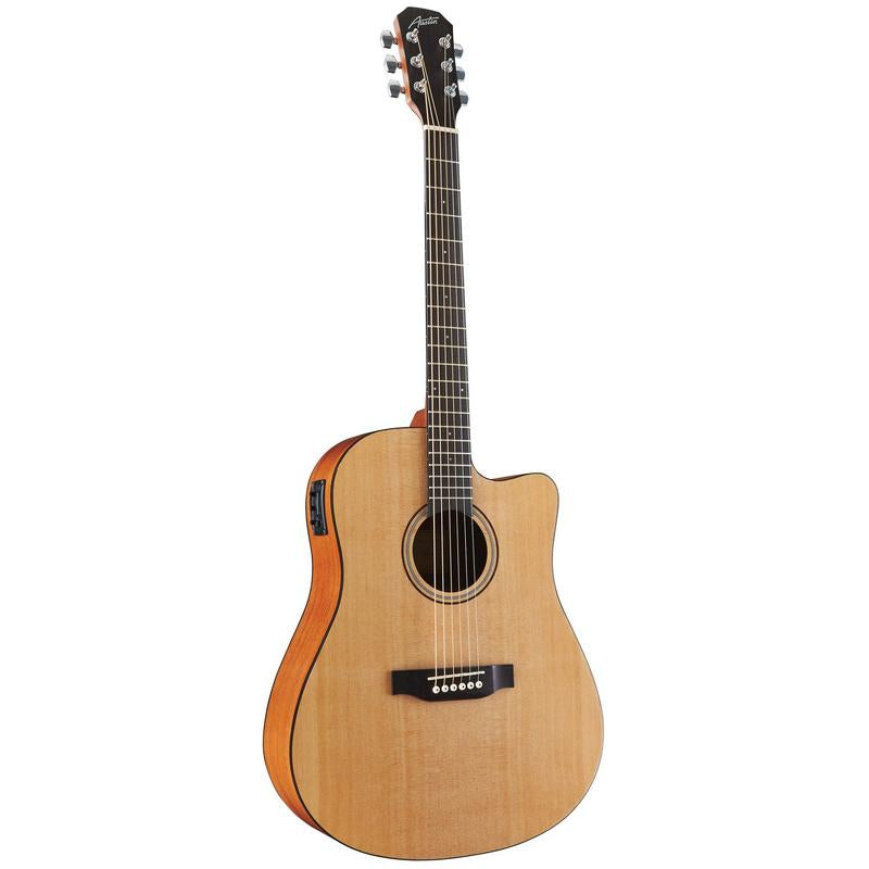 Austin Acoustic/Electric Dreadnought w/ Cutaway, Satin Nat