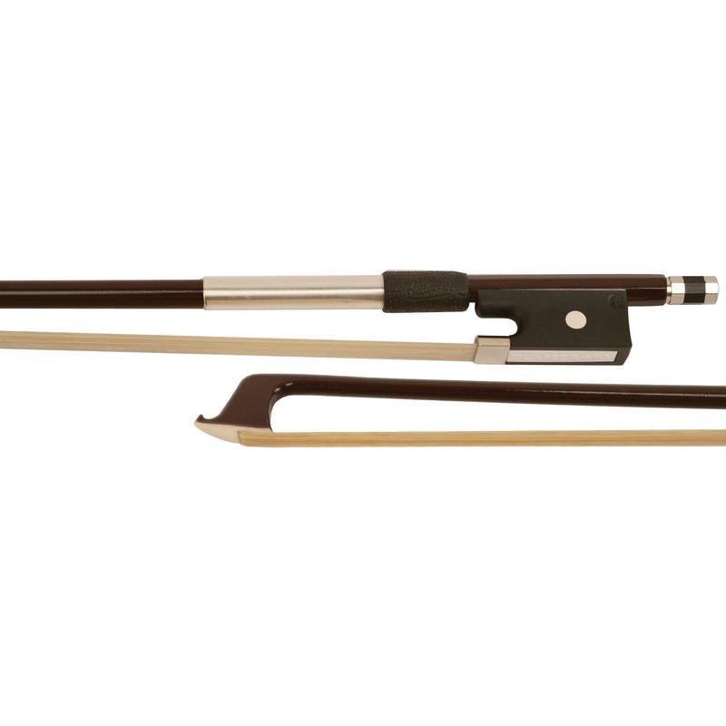 203SH44 Glasser Premium Fiberglass Violin Bow Silver Wrap 4/4
