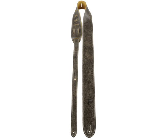 2" Garment Leather Vintage Brown Guitar Strap
