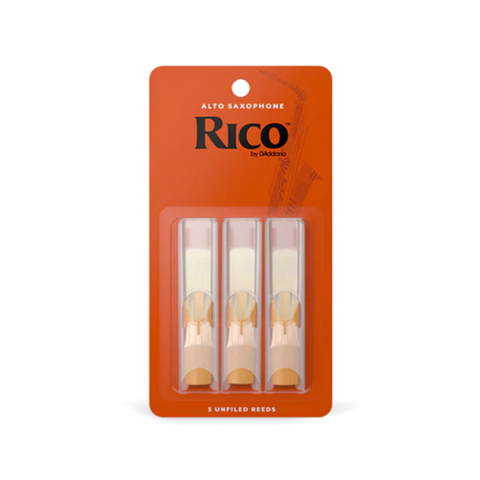 Reeds, Rico, Alto Sax, Strength 2, 3ct