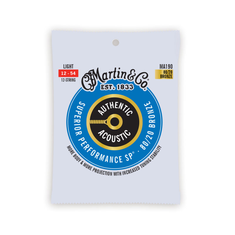 Martin Strings, 12 Strings, 80/20 Bronze, Light 12