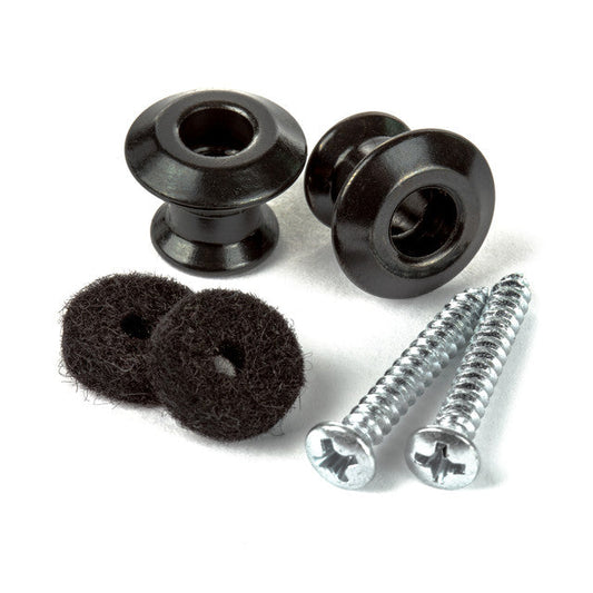 STRAPLOK DUAL DESIGN STRAP BUTTON SET - BLACK