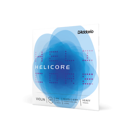 Helicore Violin Strings Set, 4/4 Scale, Heavy Tension