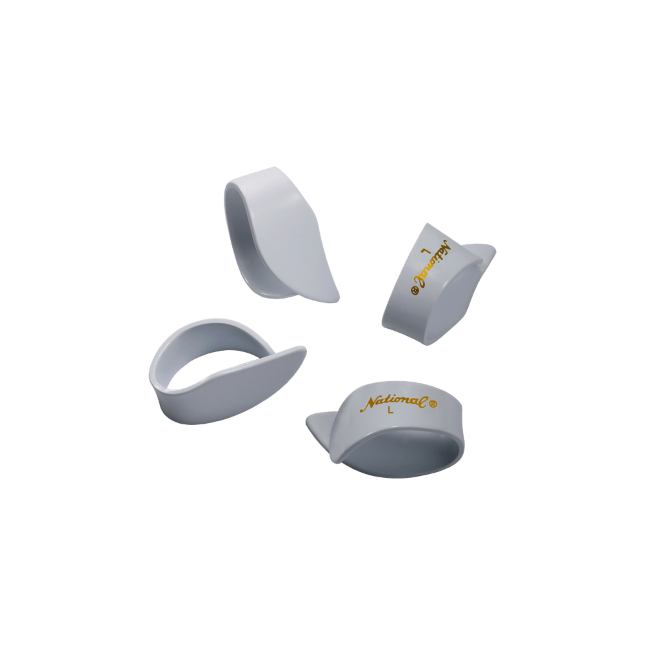 D'Addario National Celluloid Thumb Picks, Large White - 4-Pack