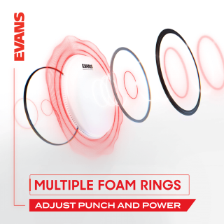 EVANS EMAD2 Clear Bass Batter Drumhead, 22 inch